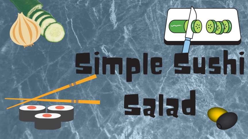 The Best, Easiest Sushi Salad 🥒🔪🧀🥗